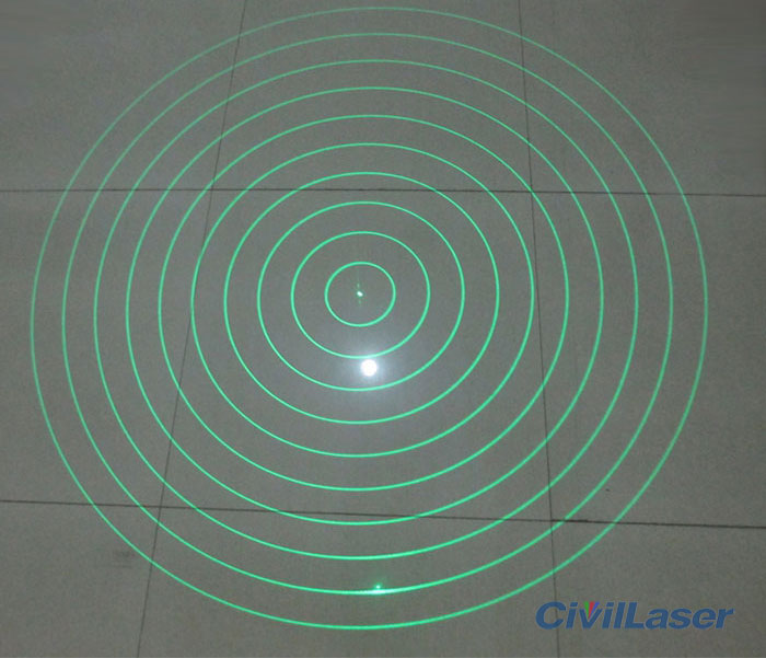 10 concentric circles laser module